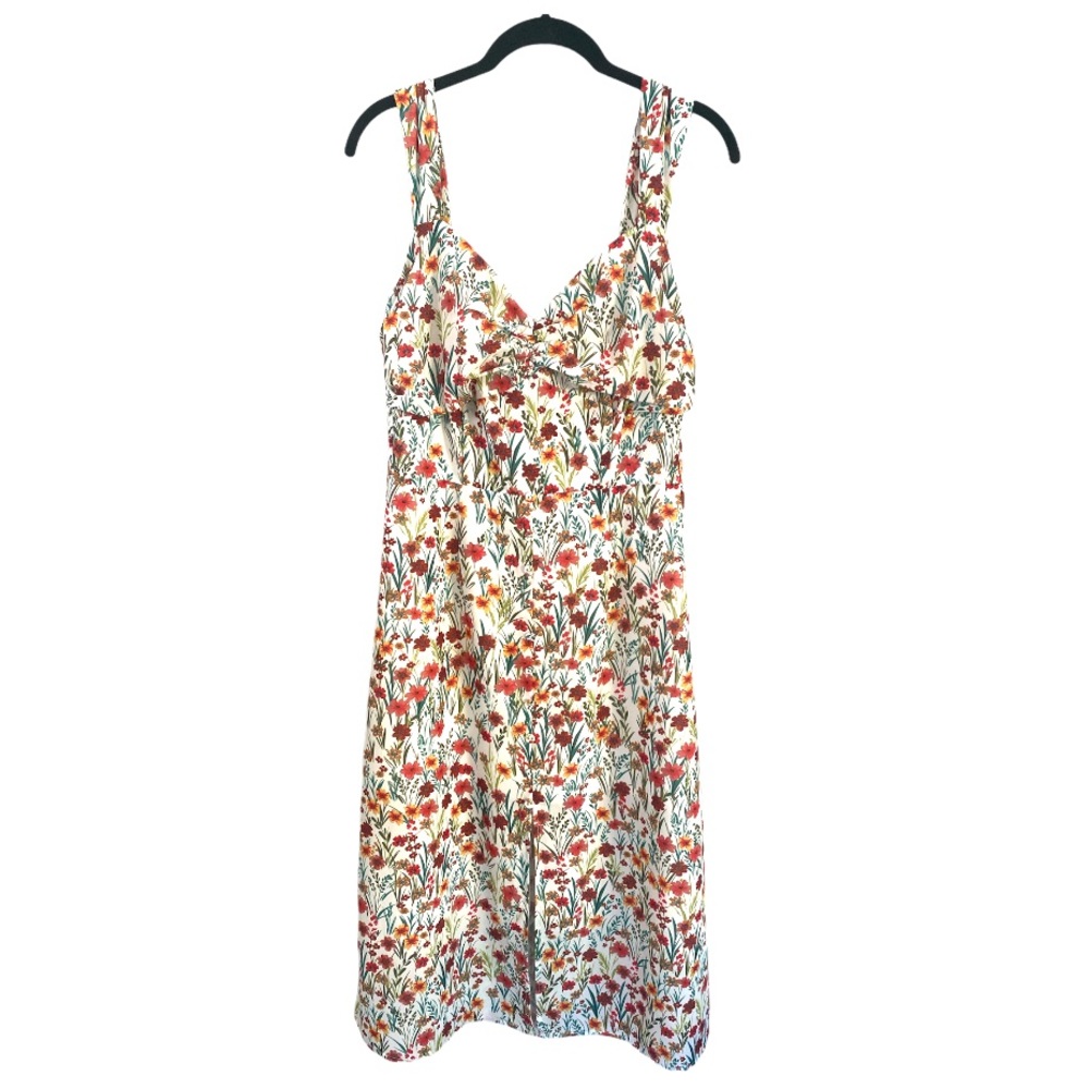 LOST + WANDER floral summer slit dress M